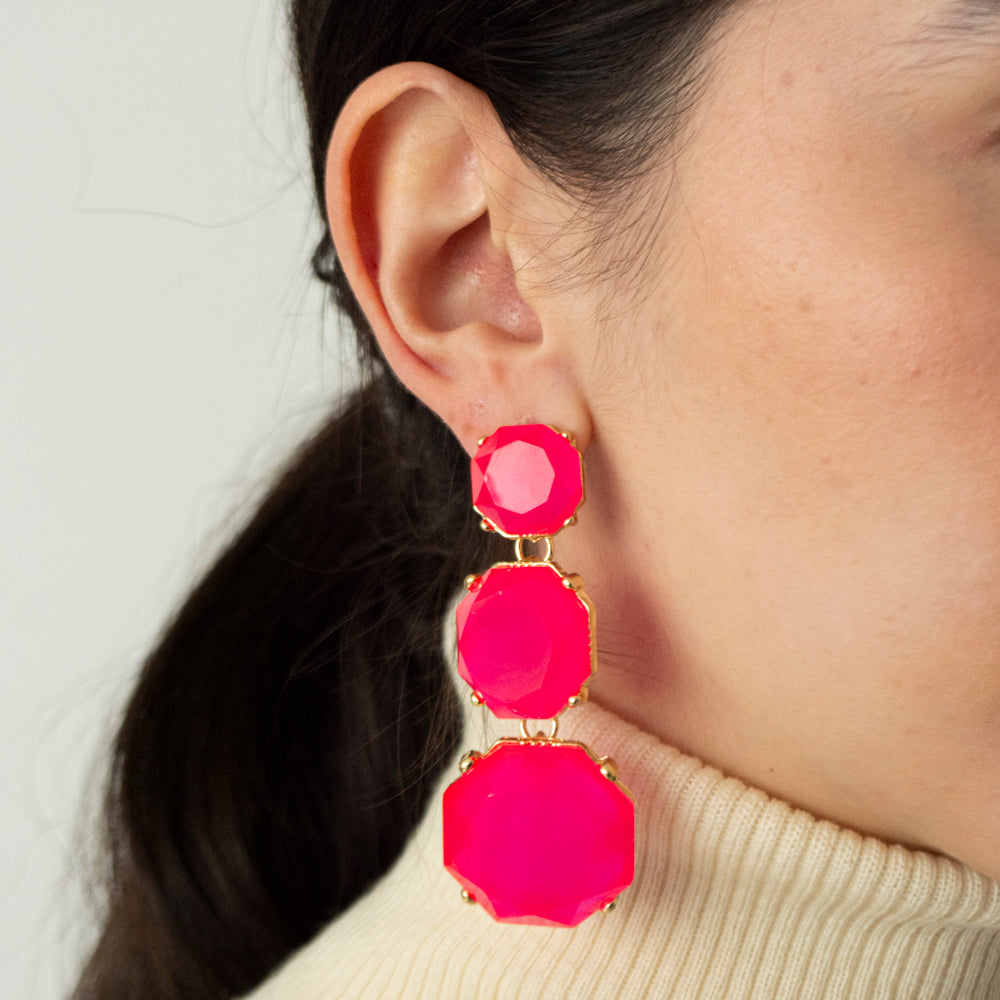 Aretes Joyas Rosas